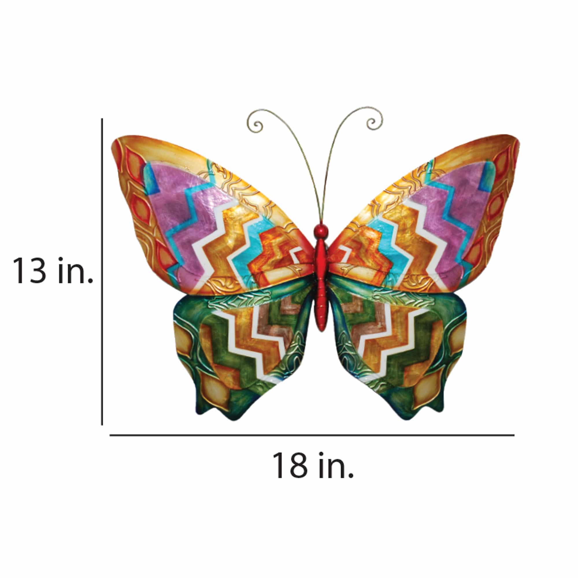 Butterfly Wall Decor Multi Color <br>(Item # m2060) - Image 3