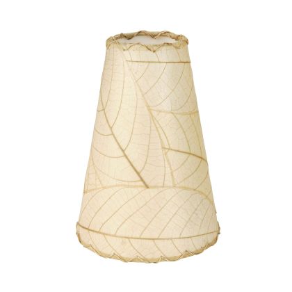 Crafted by the artisans of Eangee Home Design, the Gecko Wall Lamp Combo in natural against a clean backdrop, featuring fossilized cocoa leaf shade, abaca rope accents, wrought iron frame, handcrafted.