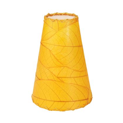 Crafted by the artisans of Eangee Home Design, the Gecko Wall Lamp Combo in orange against a clean backdrop, featuring fossilized cocoa leaf shade, abaca rope accents, wrought iron frame, handcrafted.