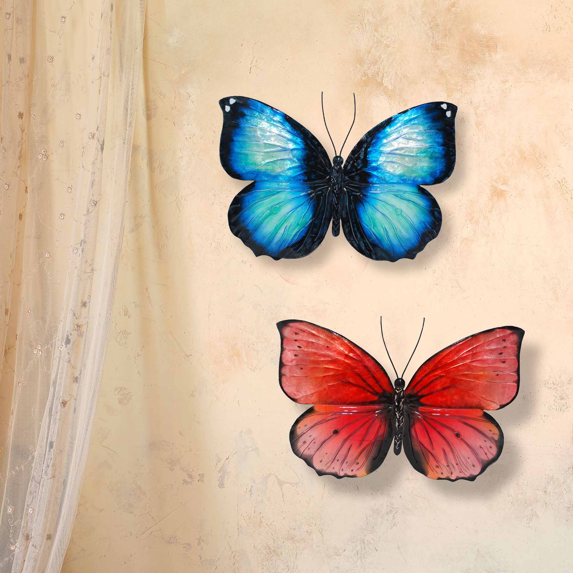 m2046-m2047-2 Butterfly Wall Decor