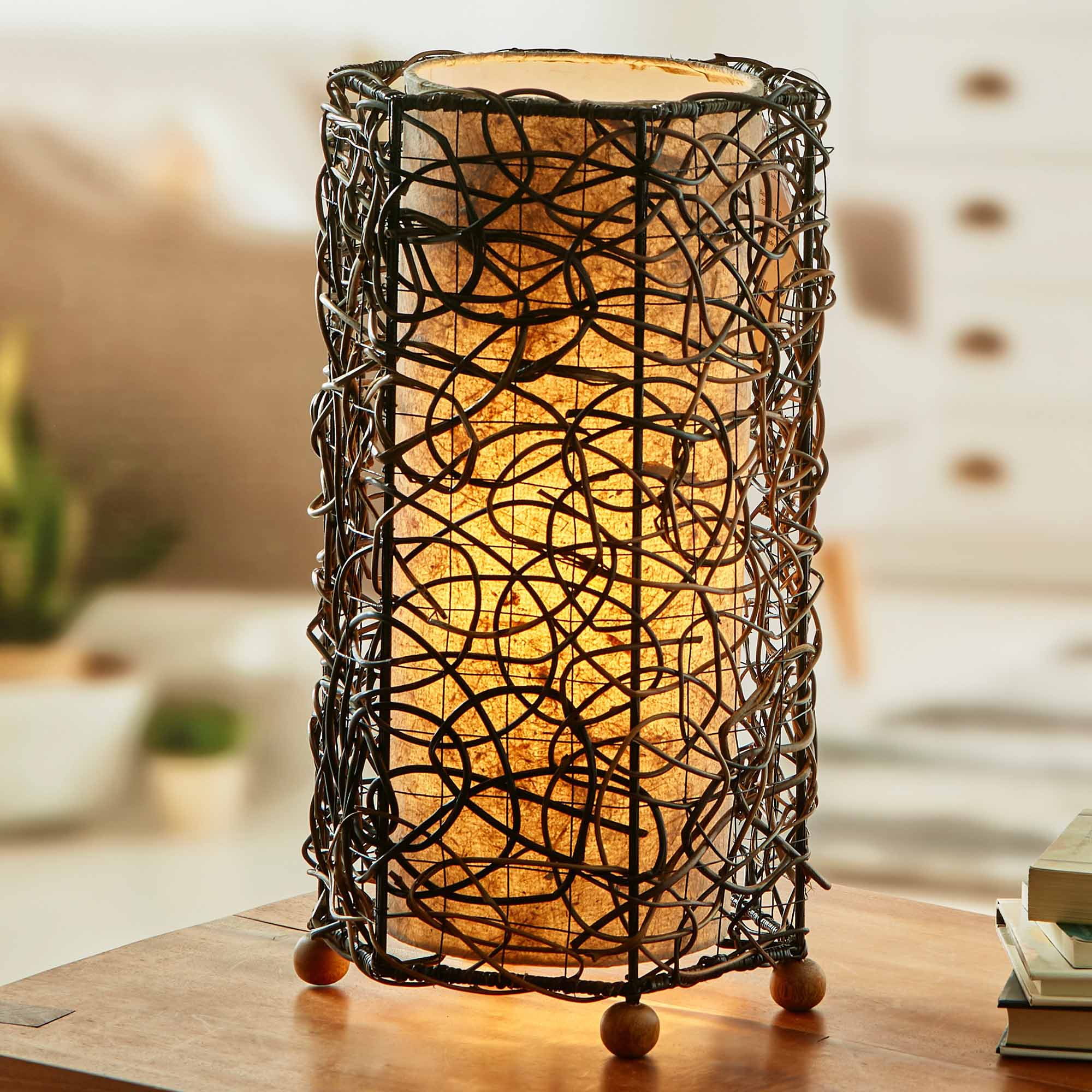 Nito Table Lamp Natural (Item # 315 e n) - Eangee Home Design