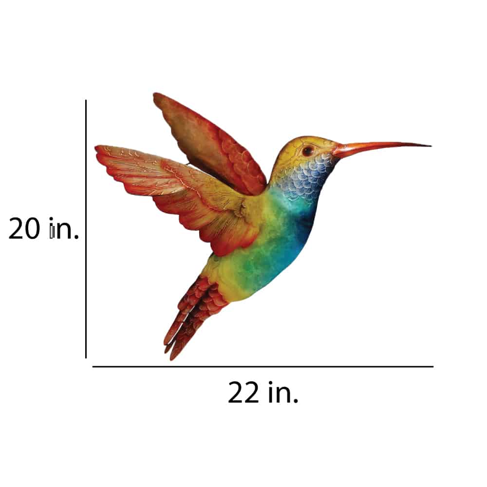 Hummingbird Wall Decor Large Rainbow <br>(Item # m7020 l m) - Image 3