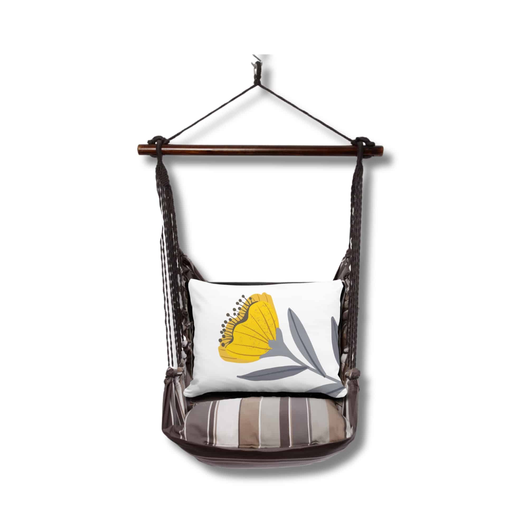 sws-sg-jap2501 Swing Set 4 piece - Slate Gray Stripe