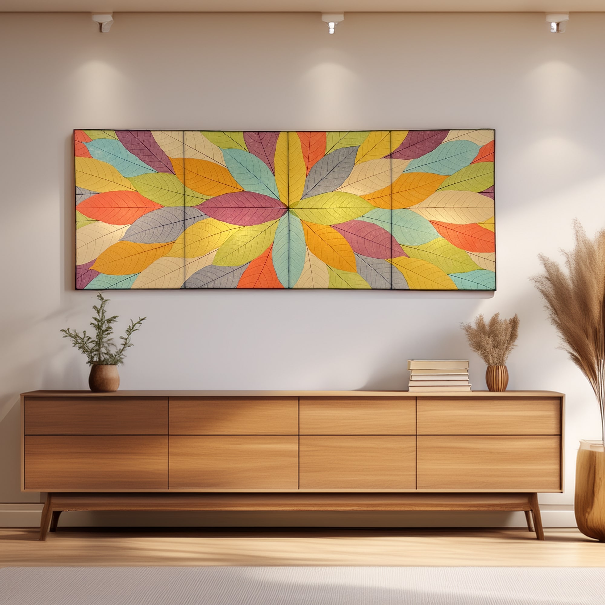 Real leaf surface used in an Eangee lamp shade