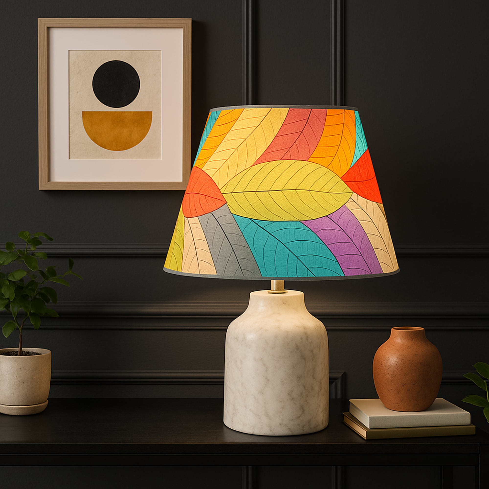 18 Inch British Empire Shade Multi Color <br>(Item # 327 d m) - Image 2