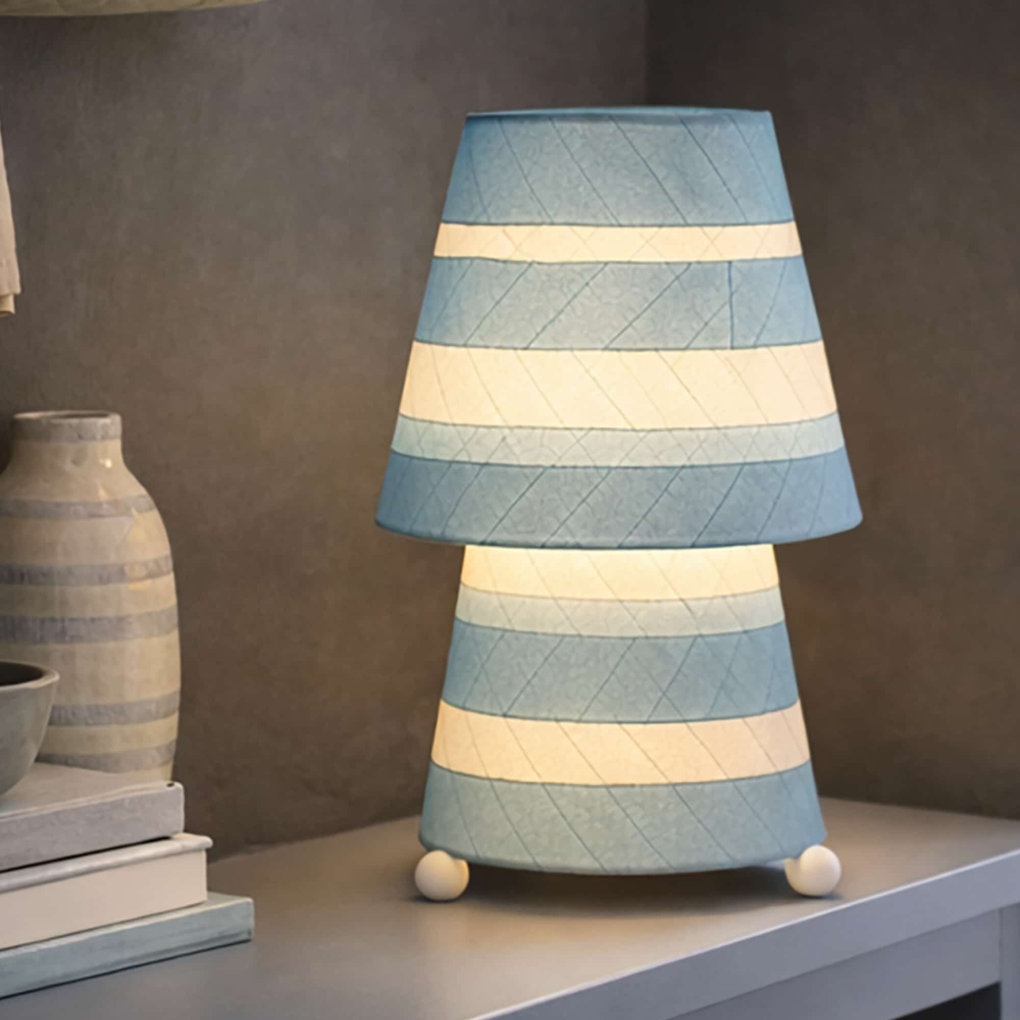 Striped Tapered Table Lamp