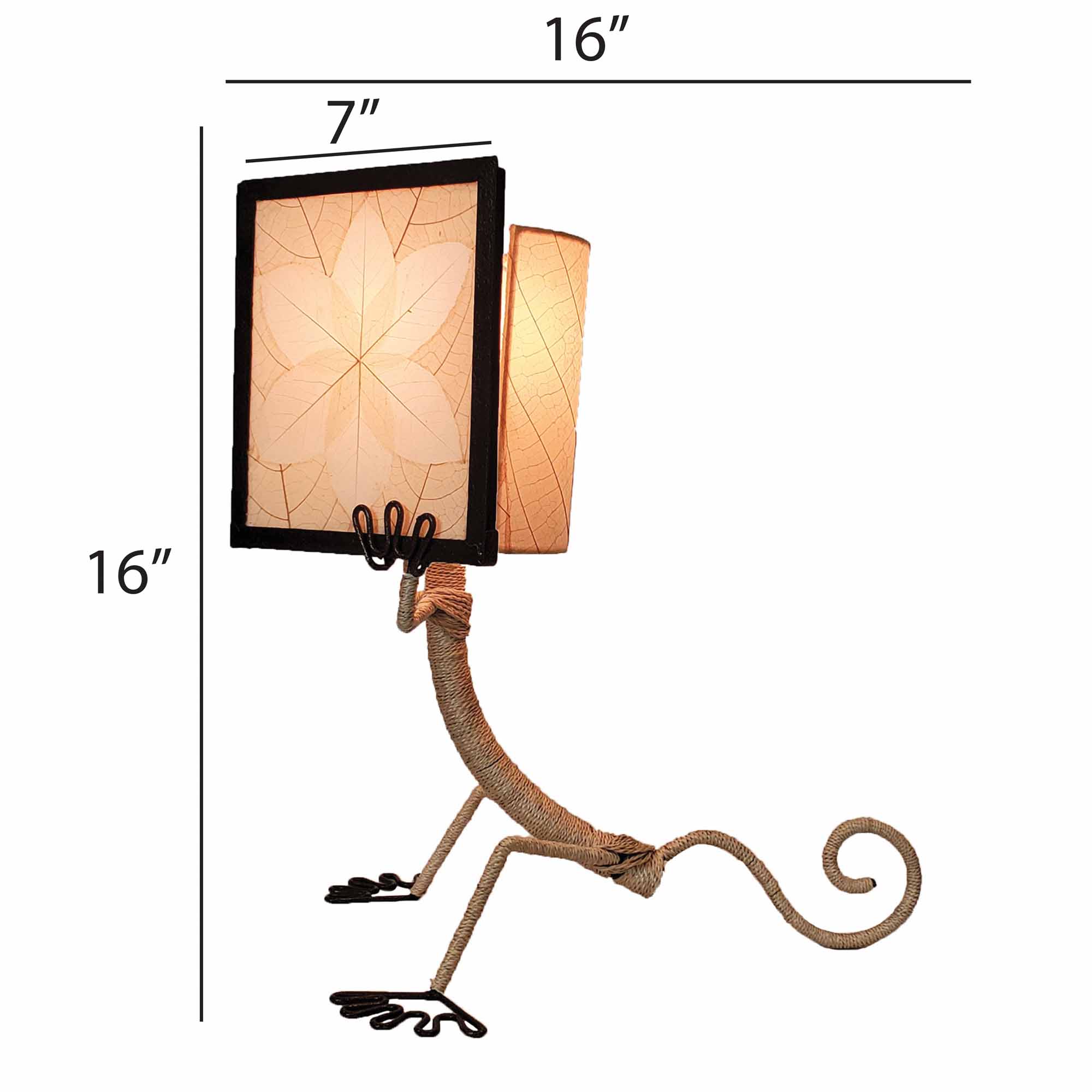 Enlightened Gecko Table Lamp Natural (305 t n) - Eangee Home Design .