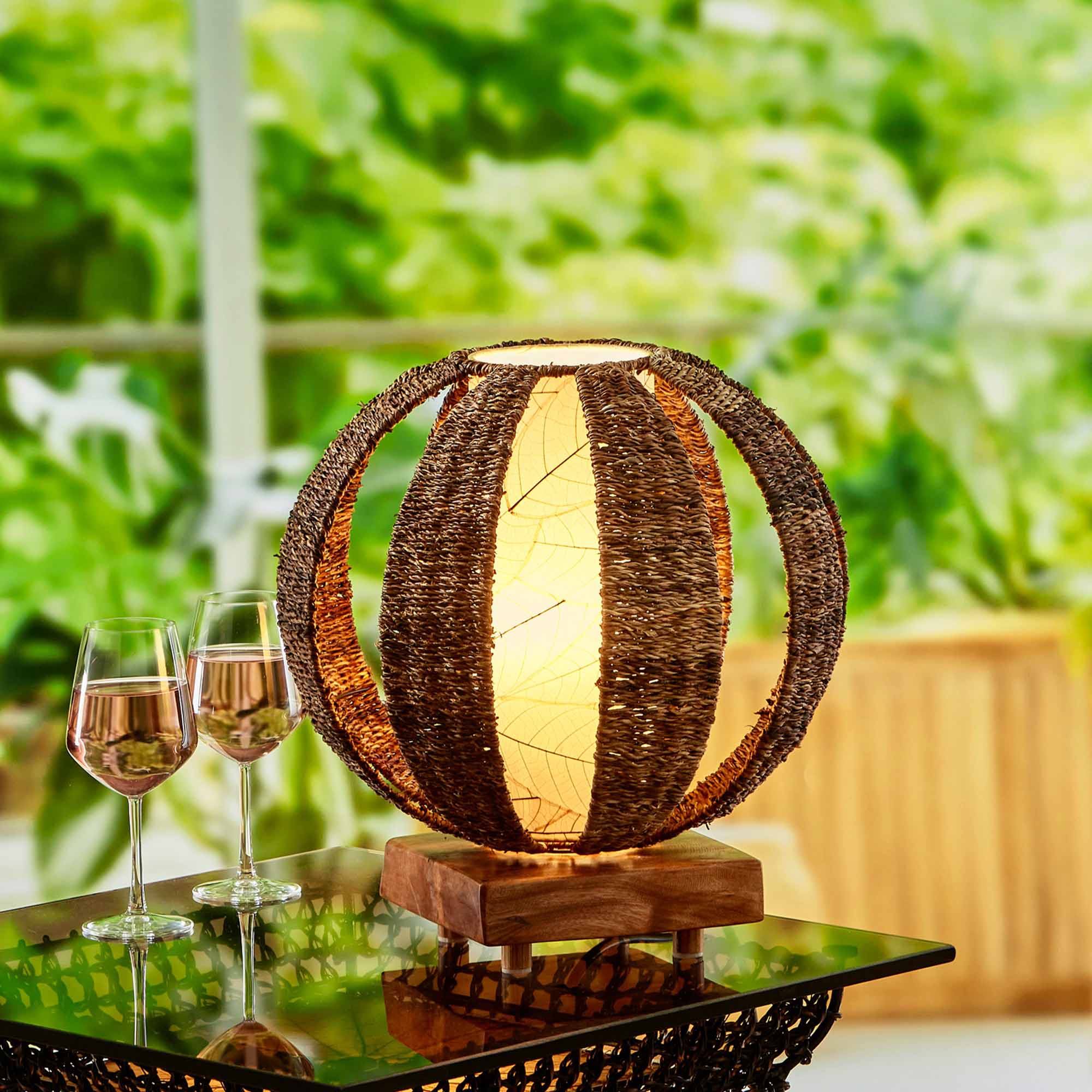Outdoor Orb Table Lamp