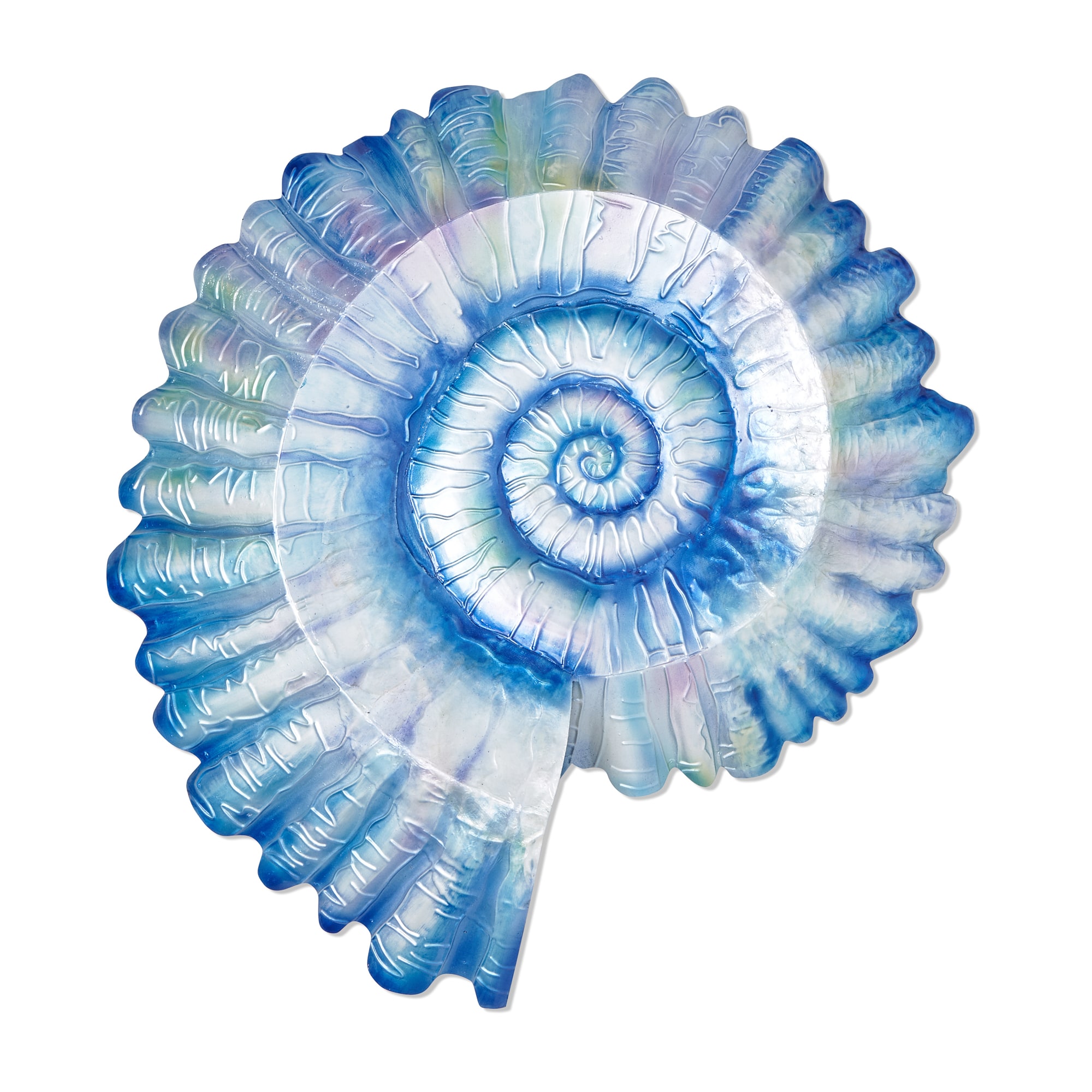 Spiral Shell Wall Decor Sea Blue (m8300 sb) - Eangee Home Design